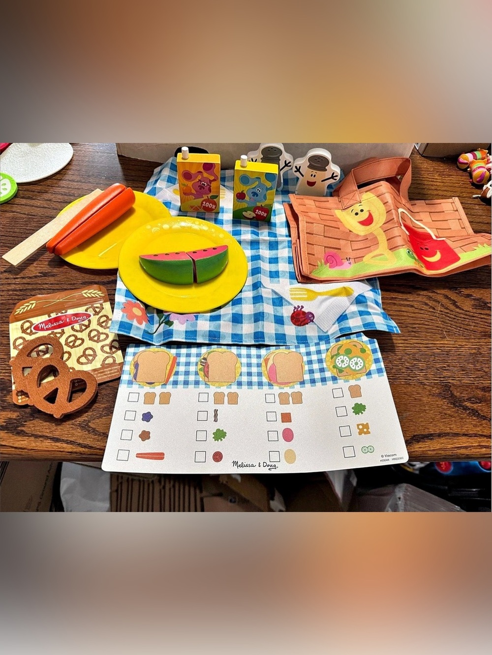 Melissa & Doug Blue's Clues & You! Picnic Play Set Multicolor